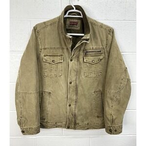 Levis Military Field Jacket Trucker Commuter Biker Insulated Quilted Lined‎ XL